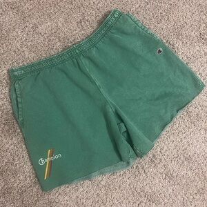 Champion Retro Green Women's Athletic Shorts